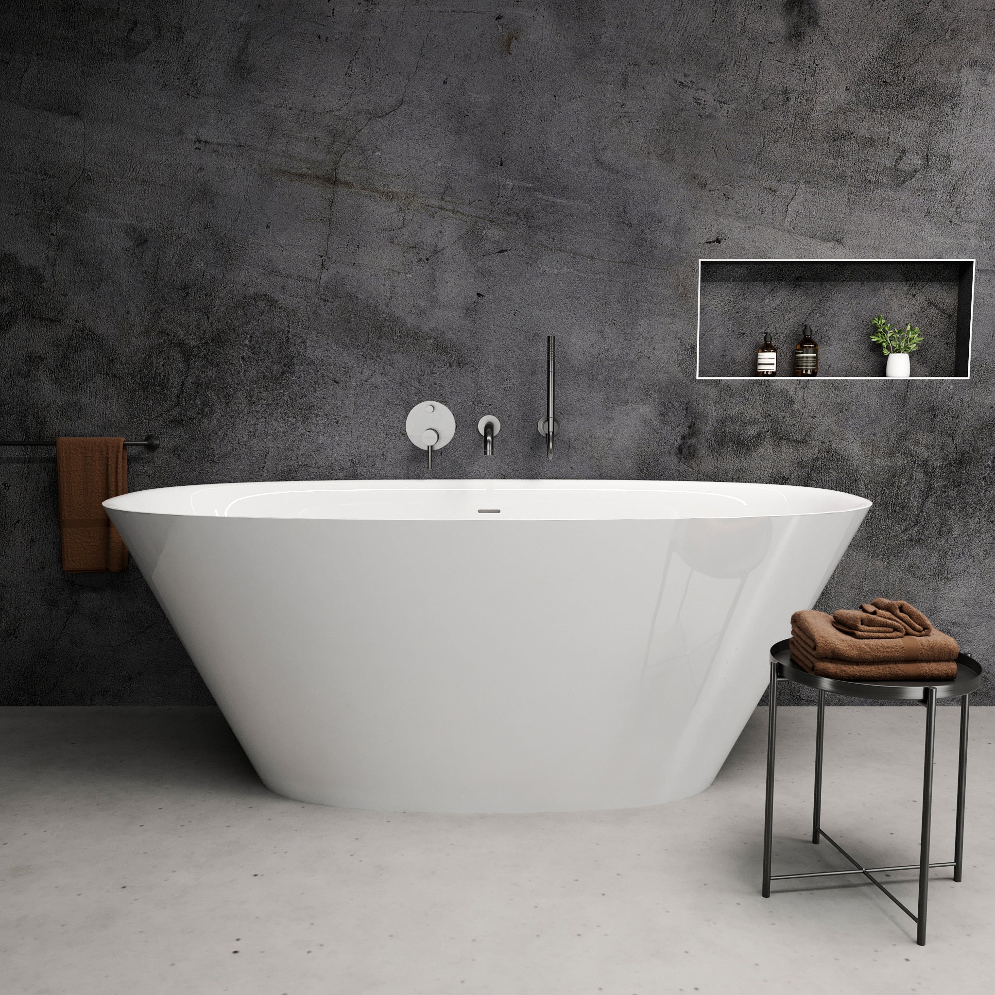 Luxury freestanding baths, natural stone basins, shower trays and bathroom  accessories